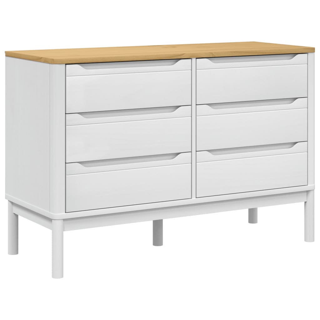 Drawer Cabinet Solid Pine Wood Medium Chest Of Drawers