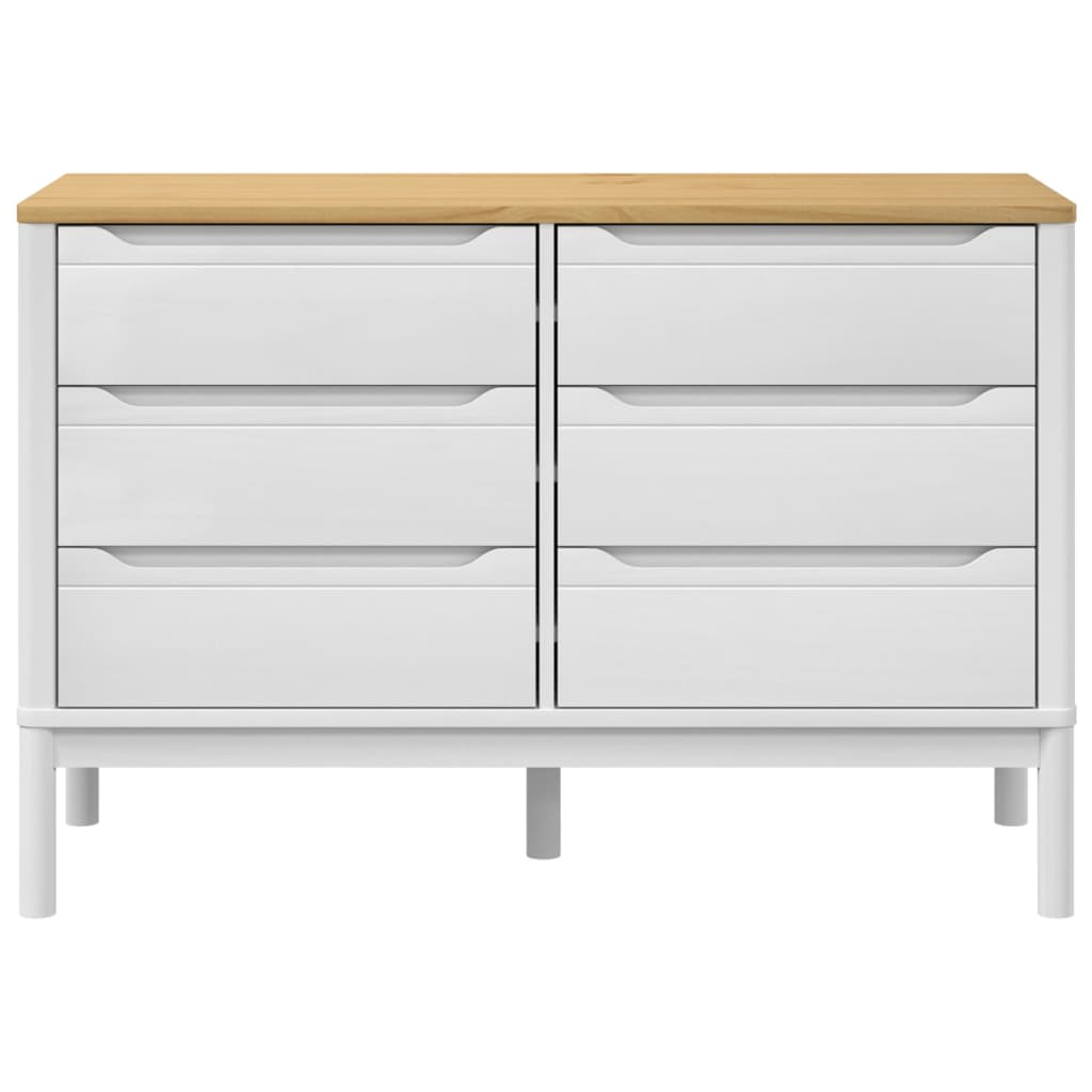 Drawer Cabinet Solid Pine Wood Medium Chest Of Drawers