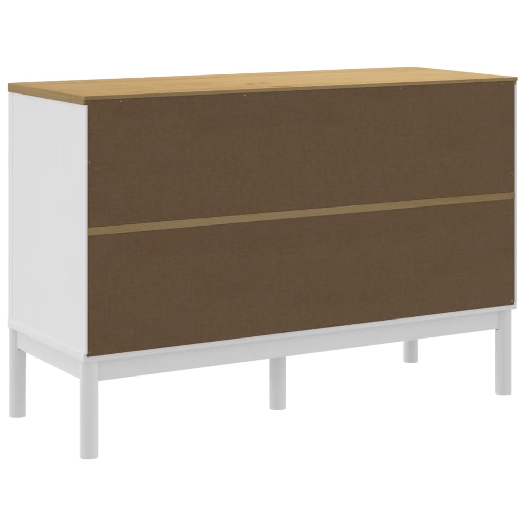 Drawer Cabinet Solid Pine Wood Medium Chest Of Drawers