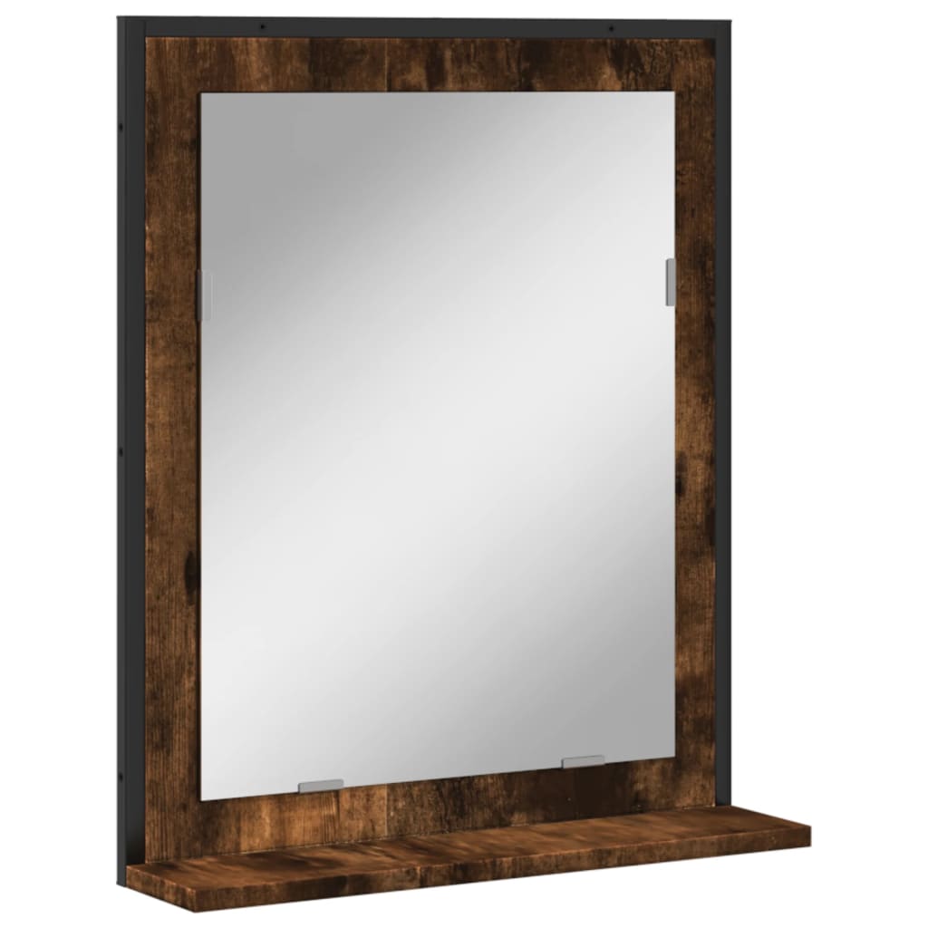 Bathroom Mirror Engineered Wood Medium Wall Mounting