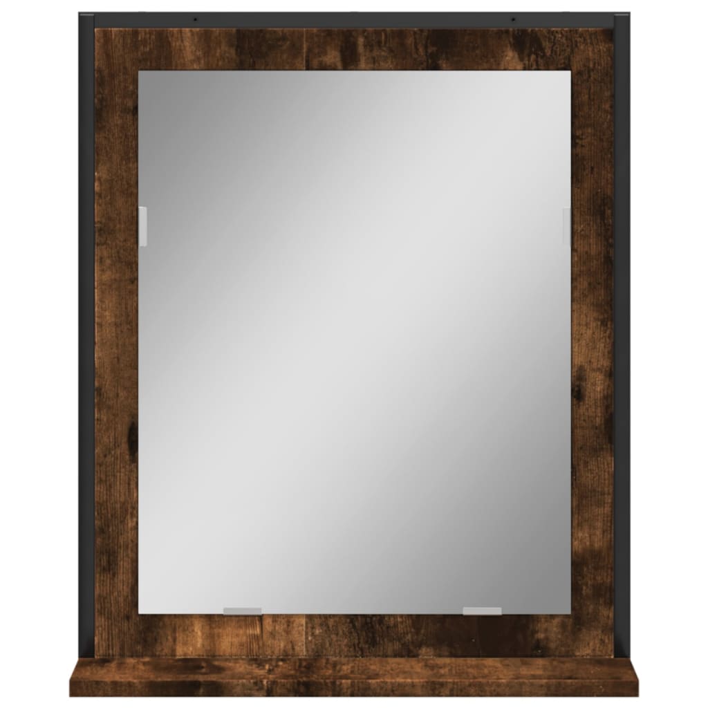 Bathroom Mirror Engineered Wood Medium Wall Mounting
