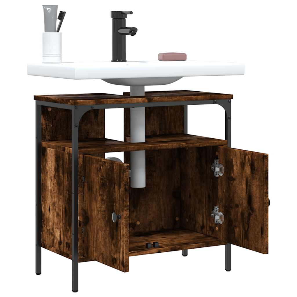 Bathroom Sink Cabinet Engineered Wood, Powder-Coated Steel