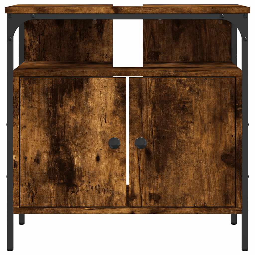 Bathroom Sink Cabinet Engineered Wood, Powder-Coated Steel