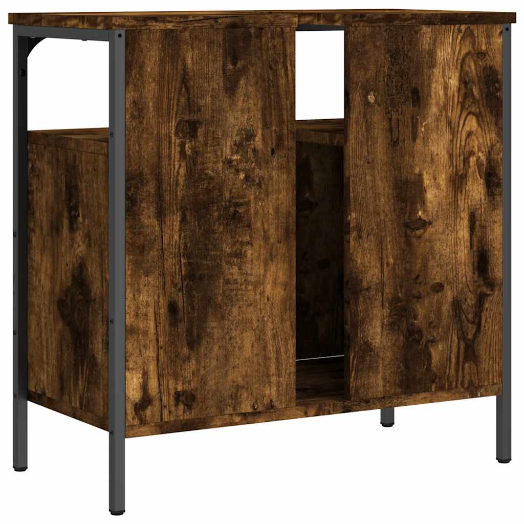 Bathroom Sink Cabinet Engineered Wood, Powder-Coated Steel