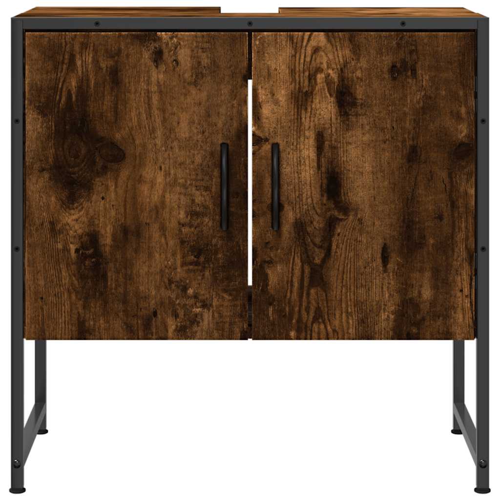 Bathroom Sink Cabinet Engineered Wood, Powder-Coated Steel