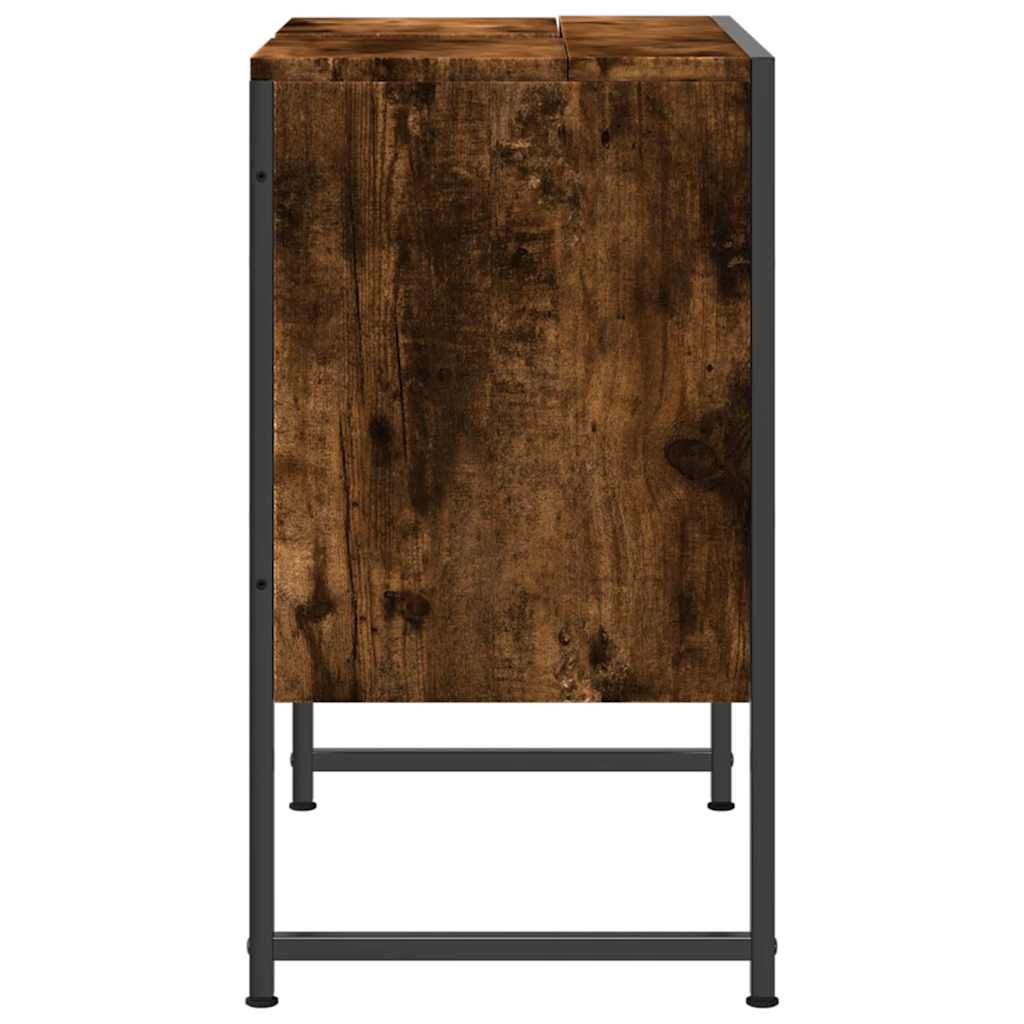 Bathroom Sink Cabinet Engineered Wood, Powder-Coated Steel