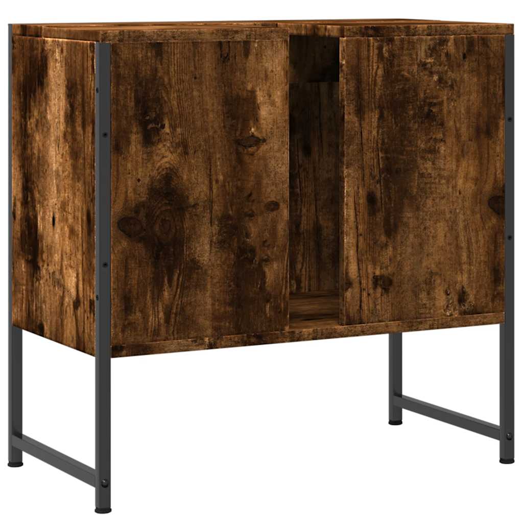 Bathroom Sink Cabinet Engineered Wood, Powder-Coated Steel