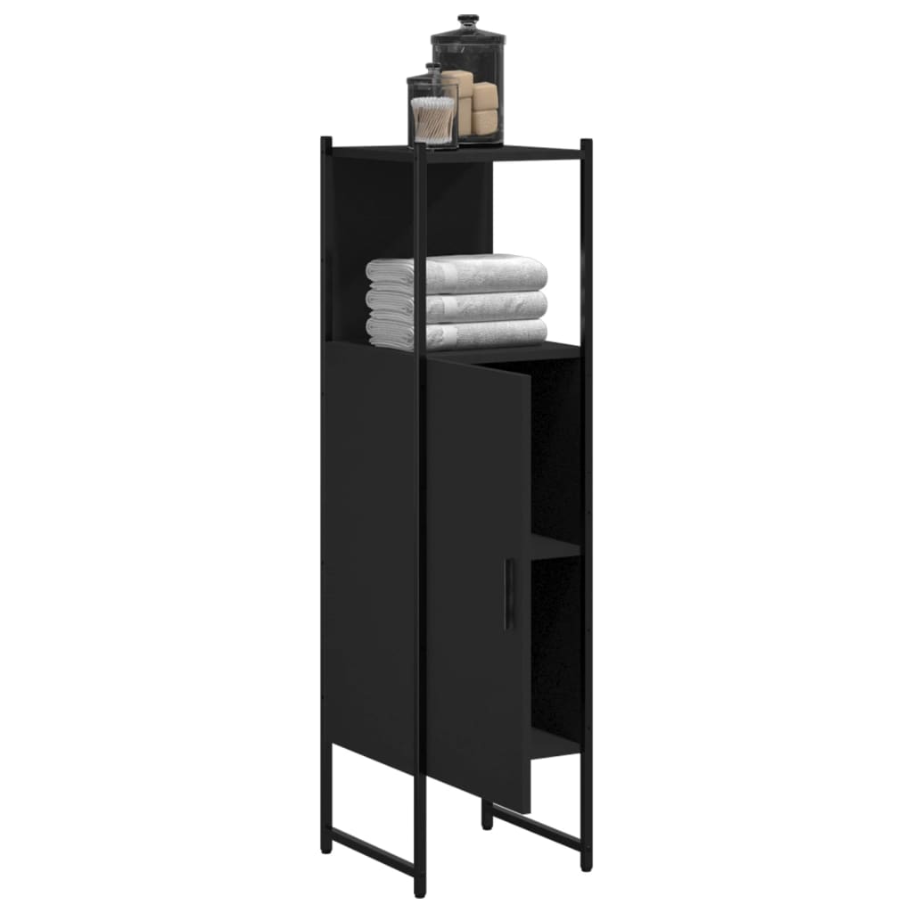 Bathroom Cabinet Engineered Wood And Powder-Coated Steel