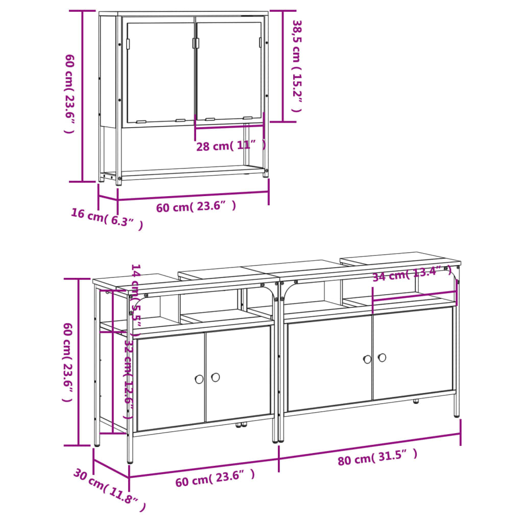 Bathroom Furniture Set Engineered Wood Bathroom Furniture Set