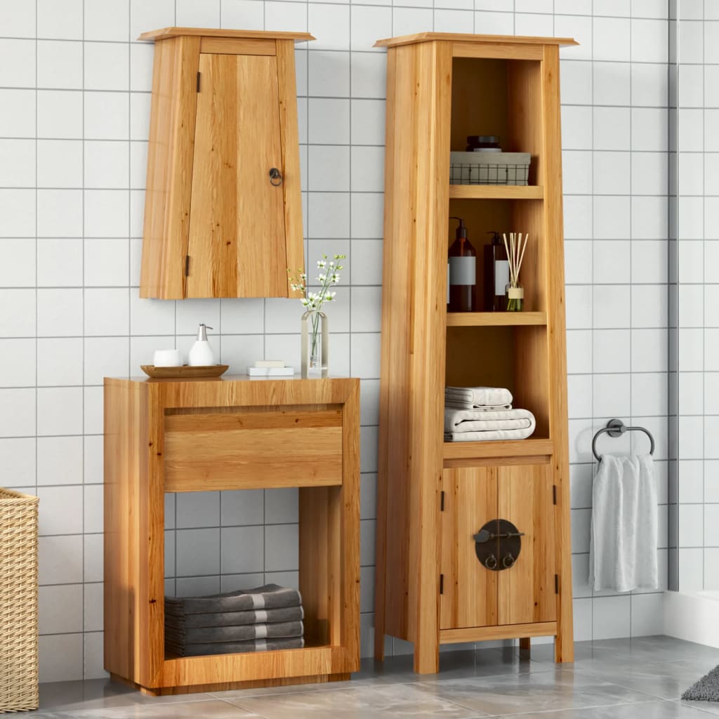 Bathroom Set Solid Recycled Pinewood Medium Bathroom Set