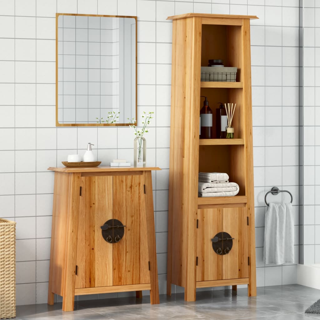 Bathroom Set Solid Recycled Pinewood Medium Bathroom Set