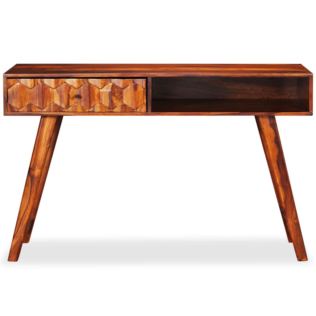 Writing Table Sheesham Wood Brown Solid Sheesham Wood