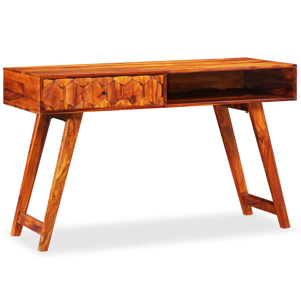 Writing Table Sheesham Wood Brown Solid Sheesham Wood