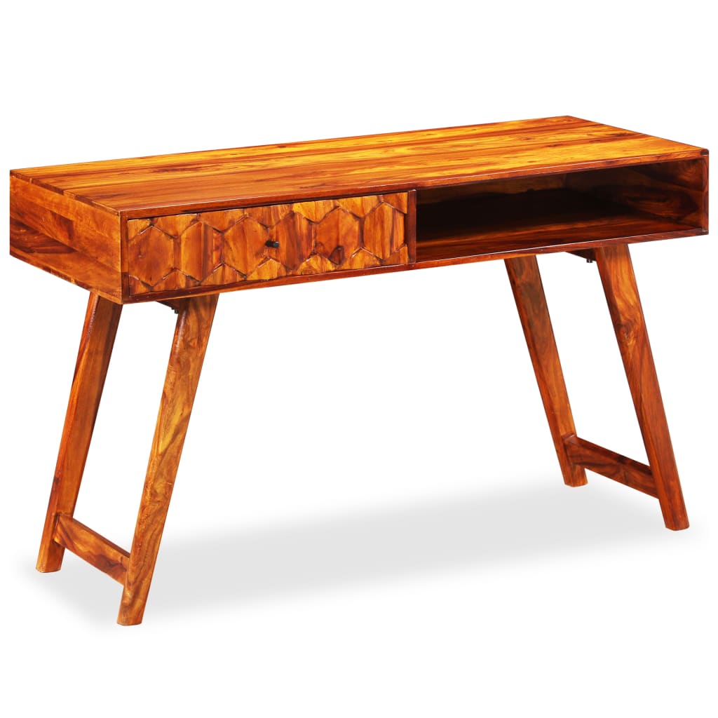 Writing Table Sheesham Wood Brown Solid Sheesham Wood