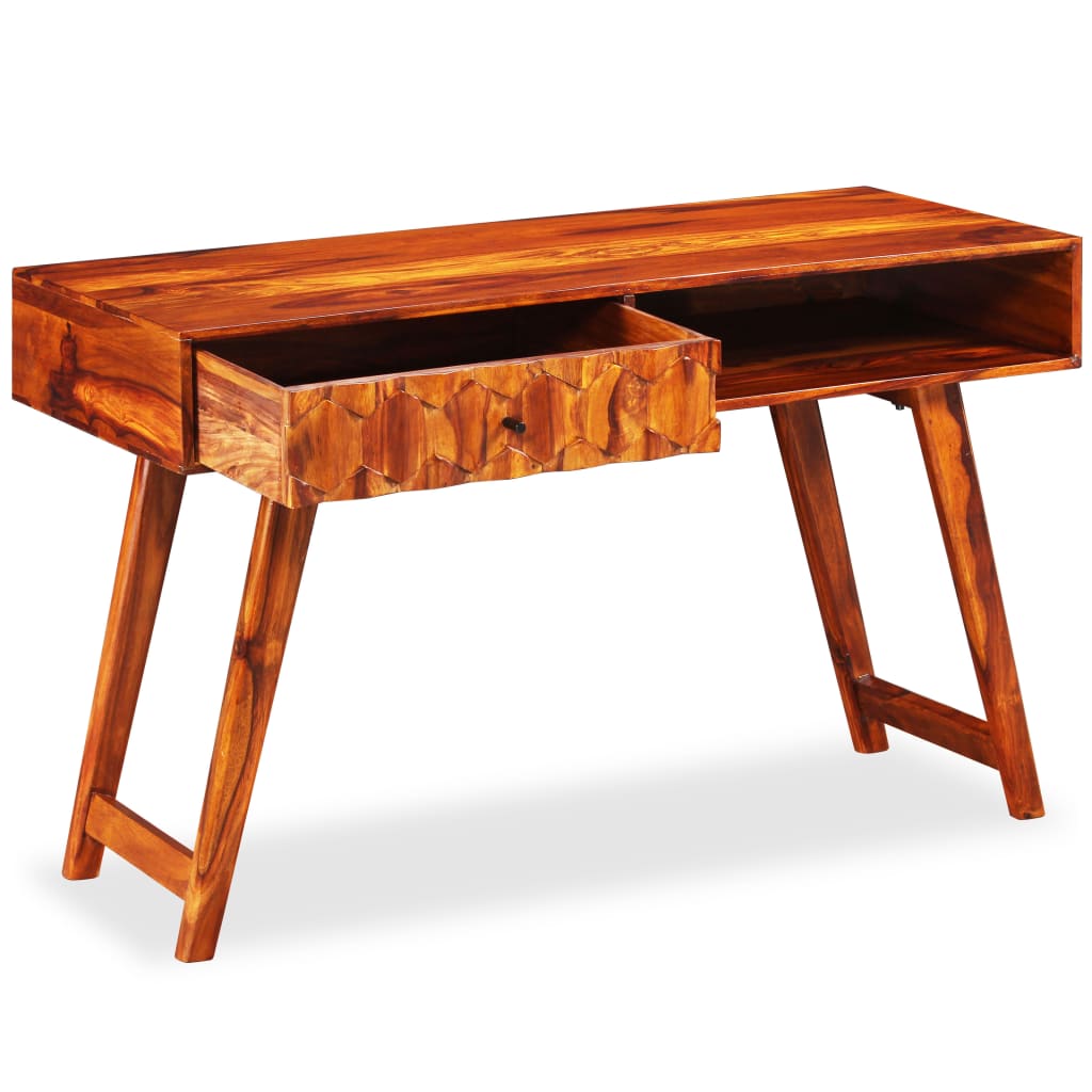 Writing Table Sheesham Wood Brown Solid Sheesham Wood