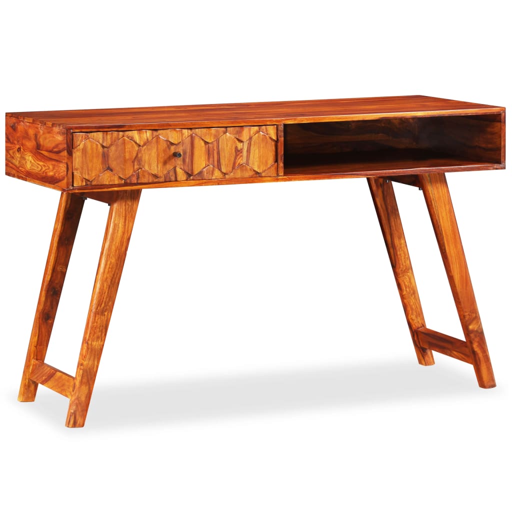 Writing Table Sheesham Wood Brown Solid Sheesham Wood