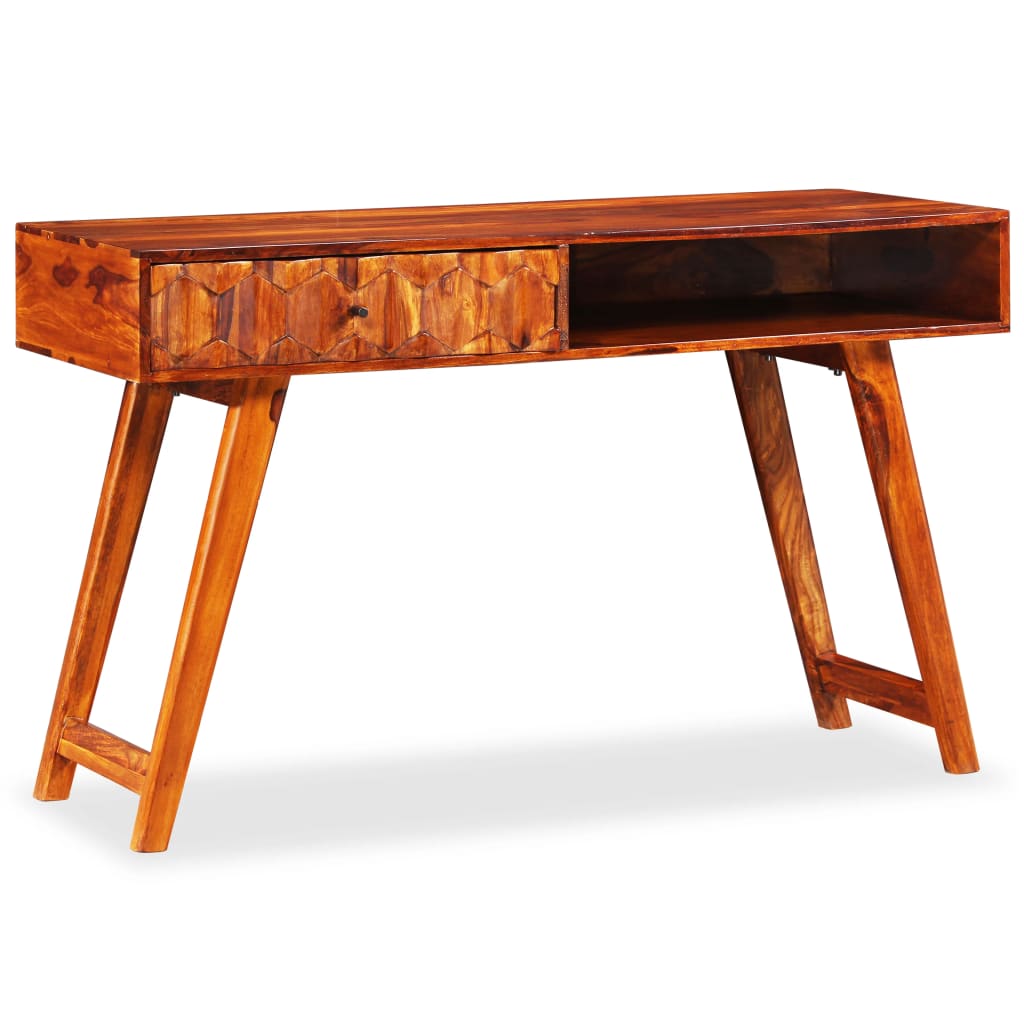 Writing Table Sheesham Wood Brown Solid Sheesham Wood