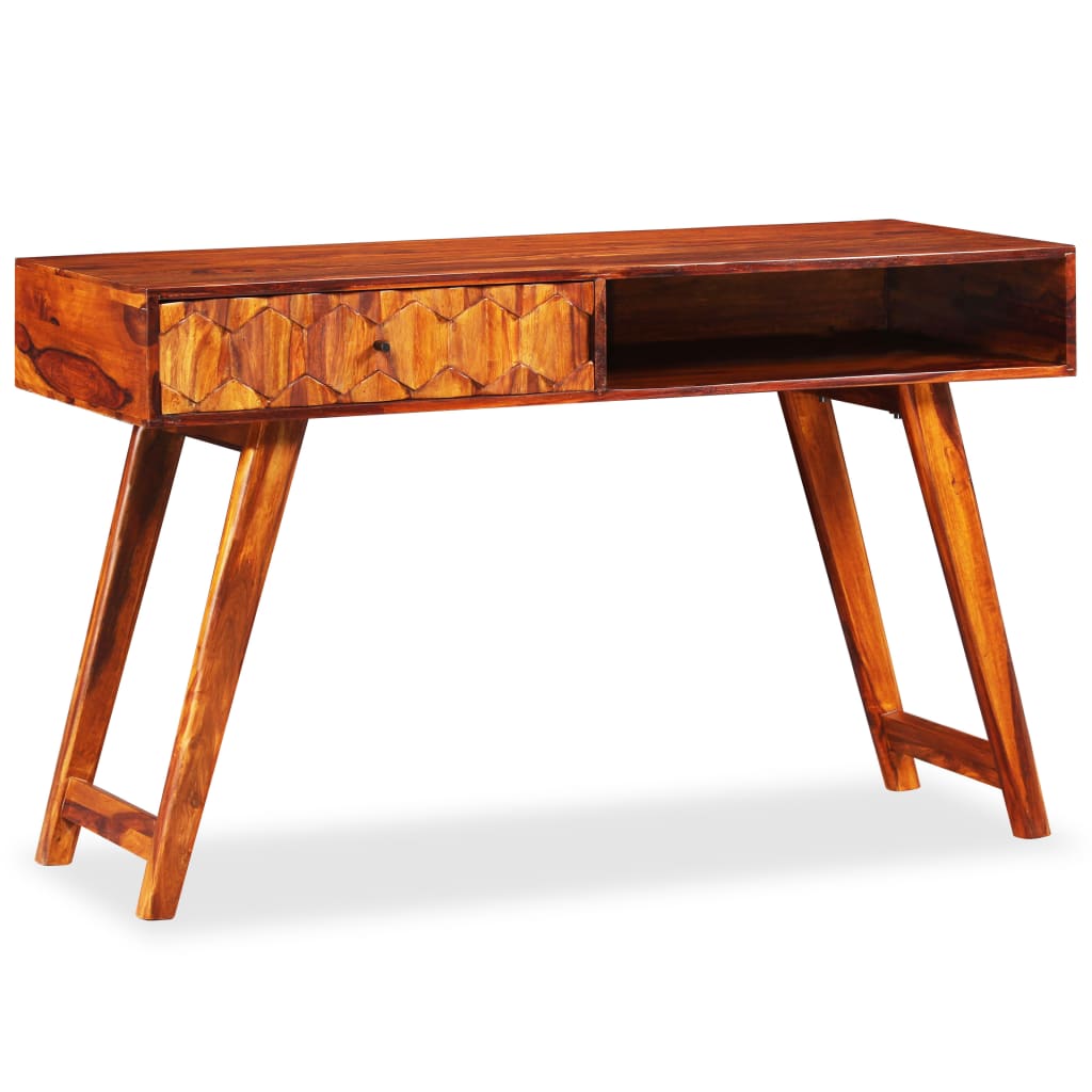 Writing Table Sheesham Wood Brown Solid Sheesham Wood