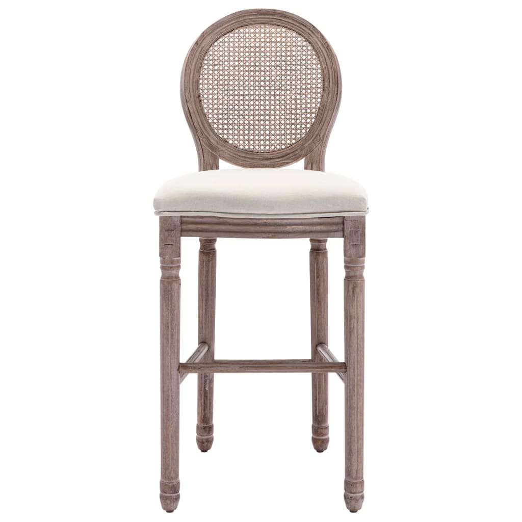 Bar Chair Set Of 2 Cream White