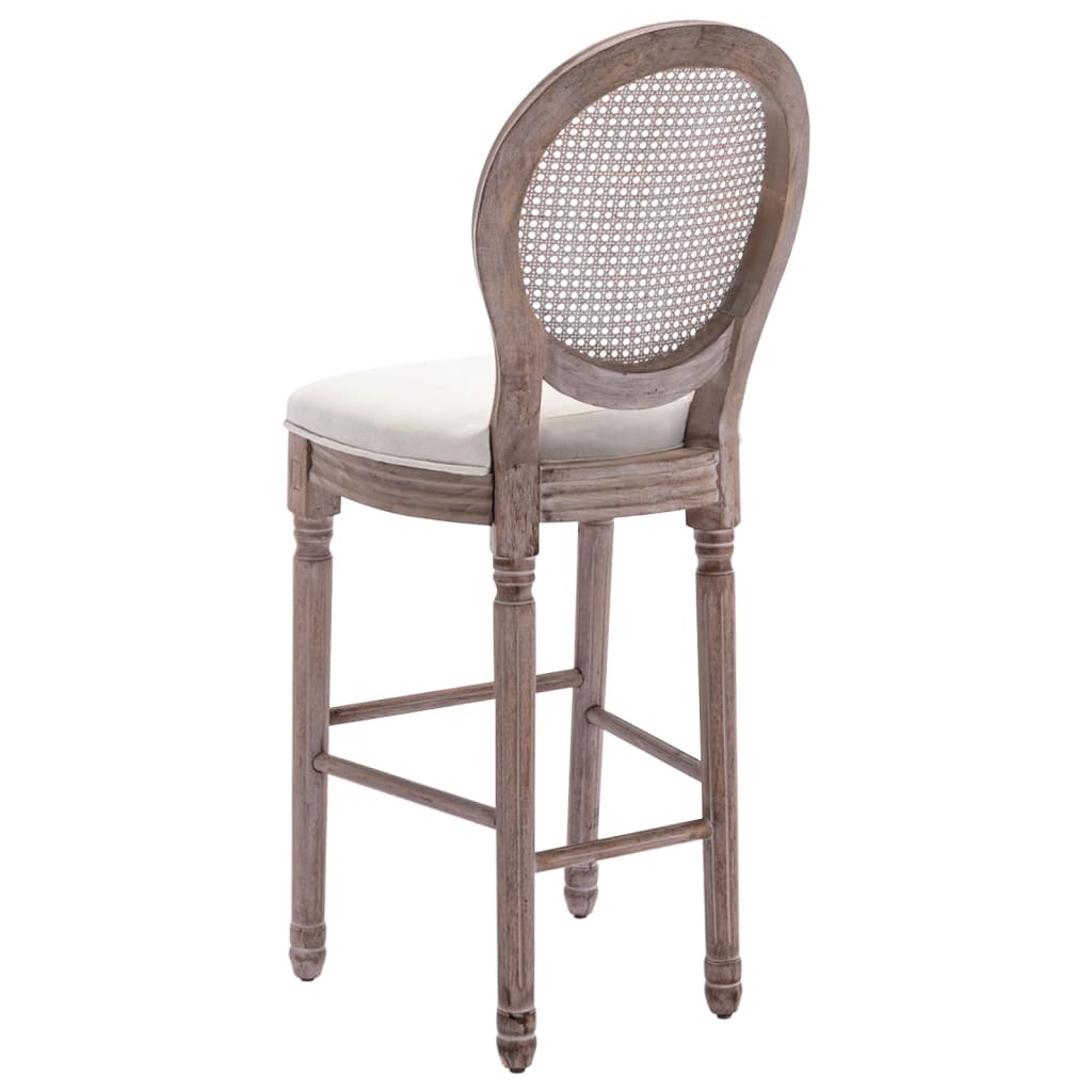 Bar Chair Set Of 2 Cream White