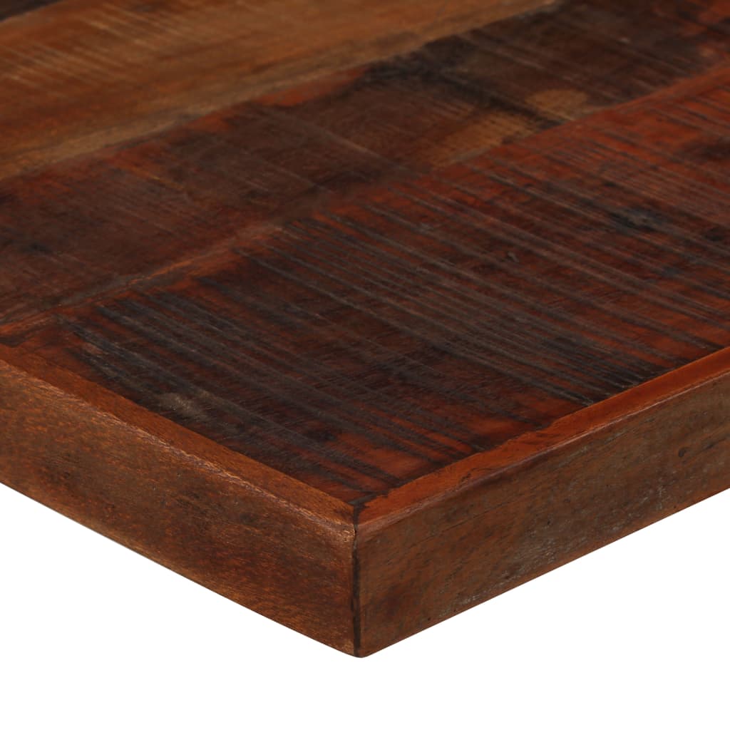 Bar Set Multicolor Solid Reclaimed Wood And Powder-Coated Steel