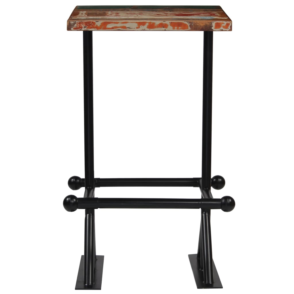 Bar Set Multicolour Solid Reclaimed Wood Medium Industrial