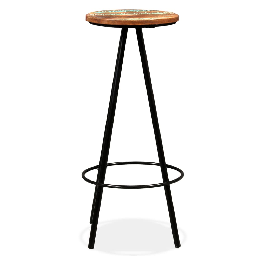 Bar Stool Set Of 2 Multicoloured And Steel