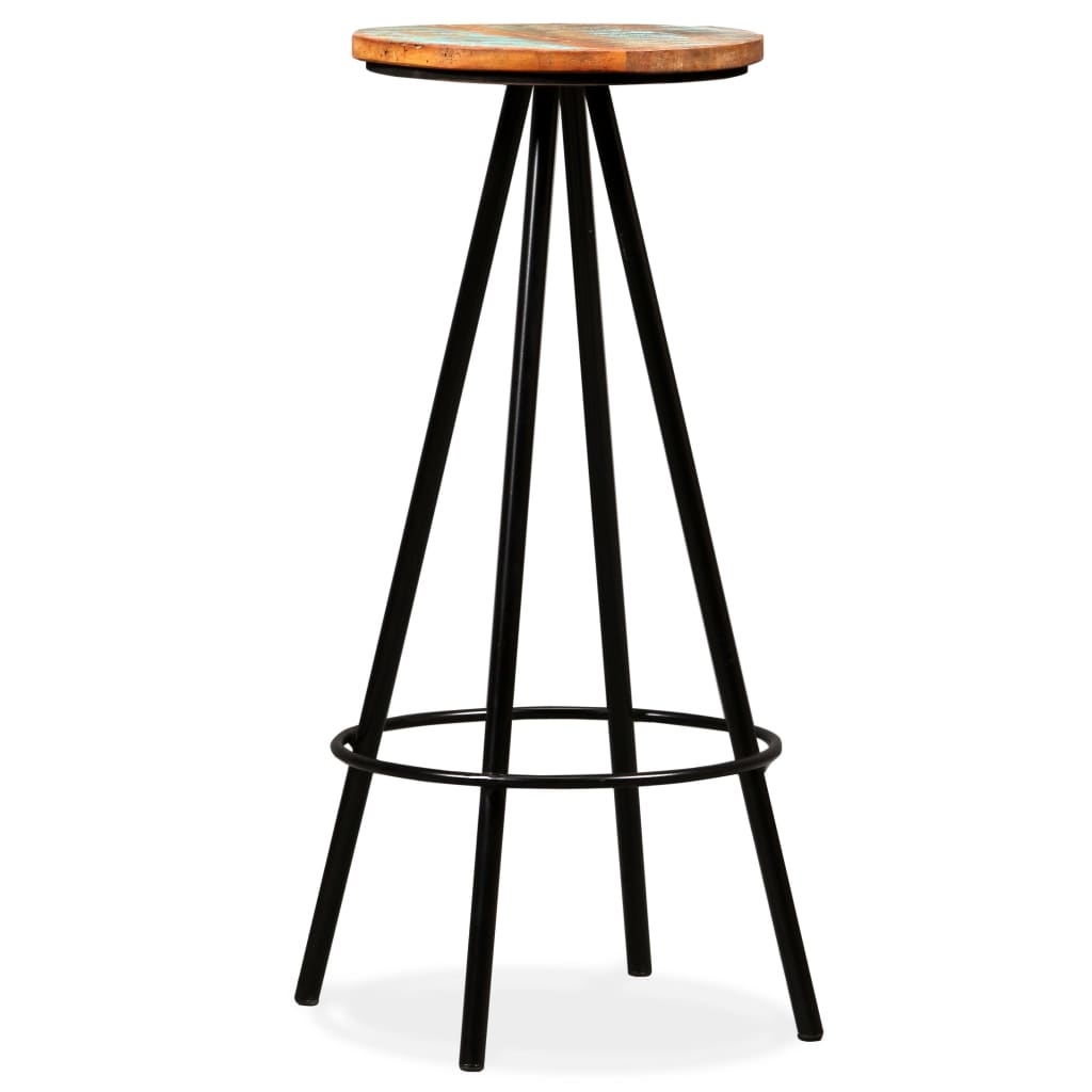 Bar Stool Set Of 2 Multicoloured And Steel