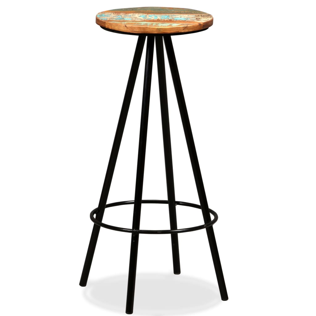 Bar Stool Set Of 2 Multicoloured And Steel