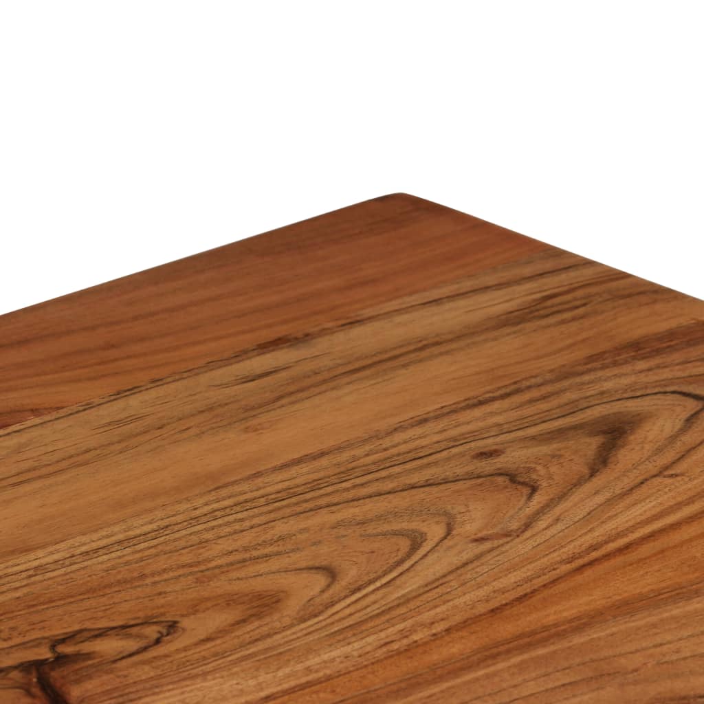 Writing Table Natural Wood Solid Acacia Wood 43.3X19.7X29.9 In