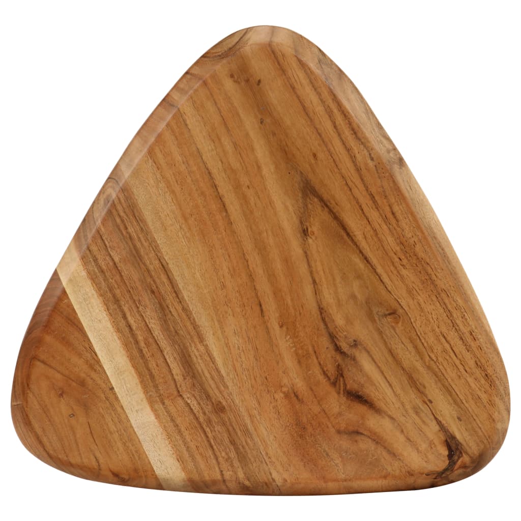 Bar Stool Set Of 2 Natural Wood Solid Acacia Wood, Steel Standard