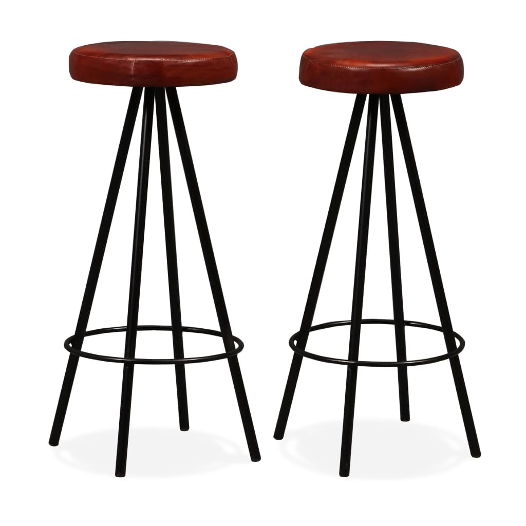 Bar Set Brown And Black Solid Reclaimed Wood Industrial Durable