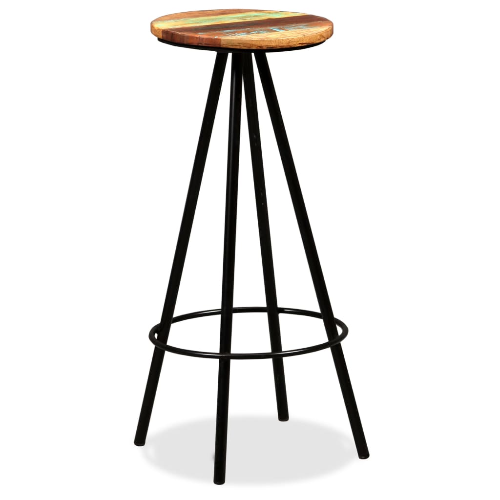 Bar Set Varied Natural Wood Shades From Reclaimed Wood