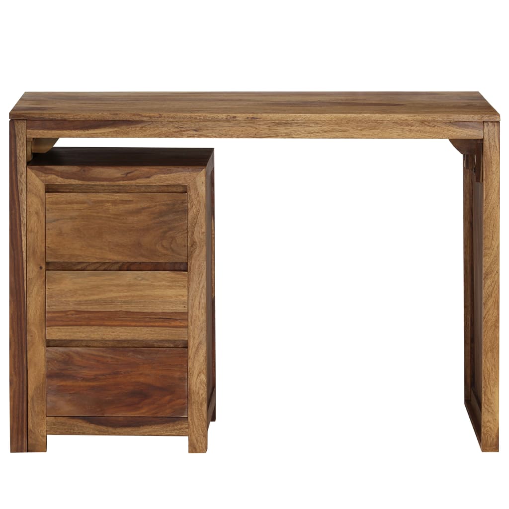 Writing Table Natural Sheesham Solid Sheesham Wood Medium