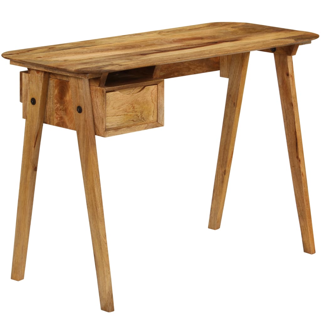 Writing Desk Natural Mango Wood Solid Mango Wood Medium