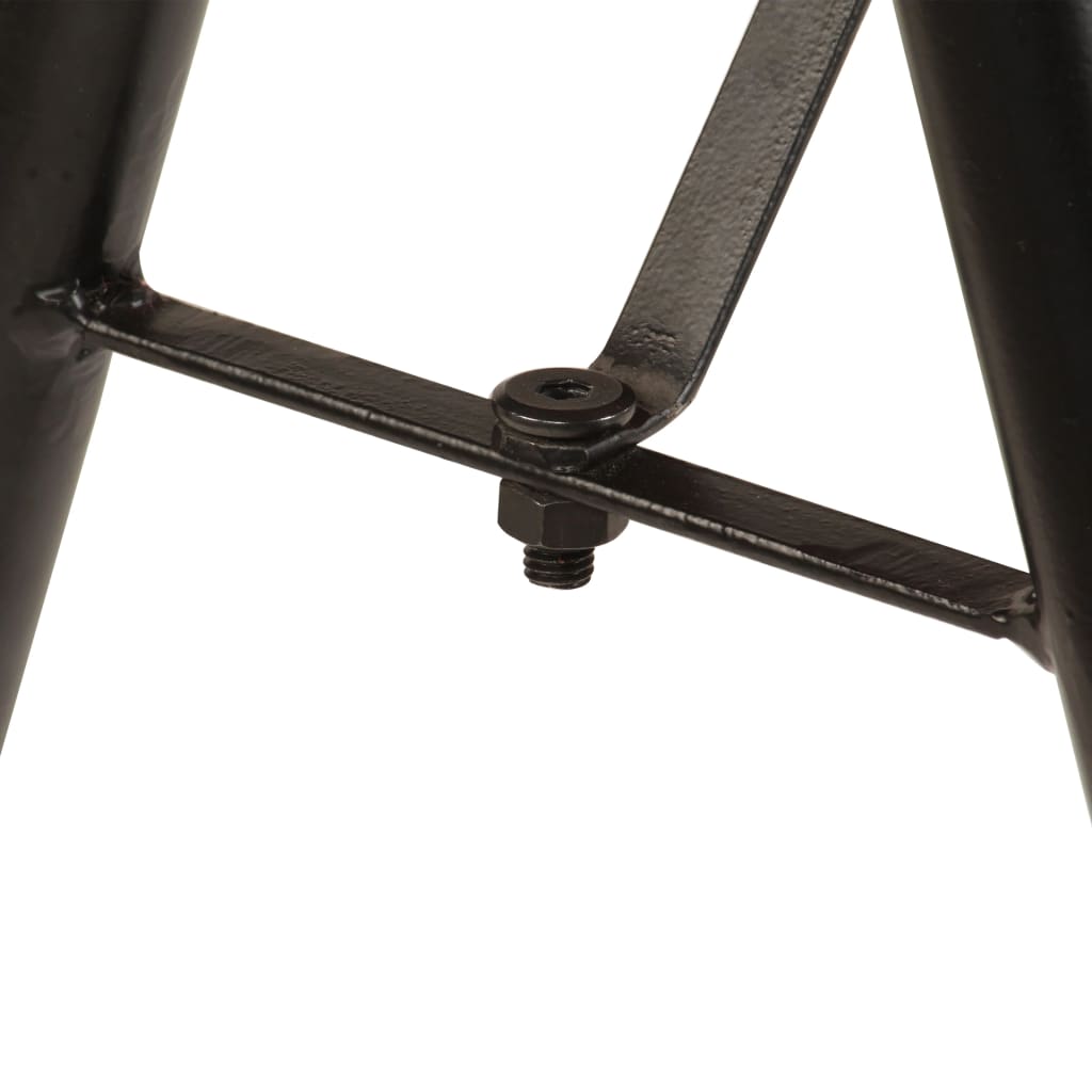 Writing Table Natural Wood Solid Mango Wood, Steel Medium