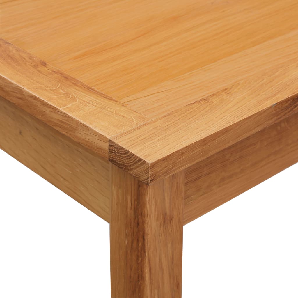 Bar Set Natural Brown Solid Oak Wood, Mdf With Oak Veneer Standard