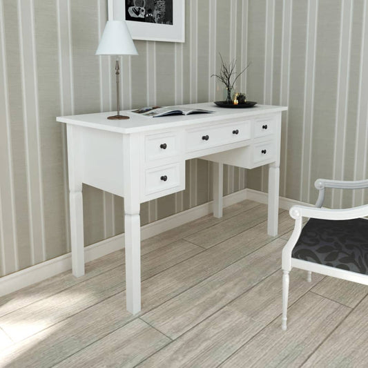 Writing Desk Mdf And Pine Wood 43.1 In × 17.7 In × 30.5 In