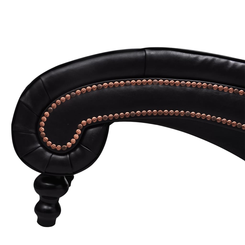 Armchair Brown Faux Leather, Wood Medium Ergonomic