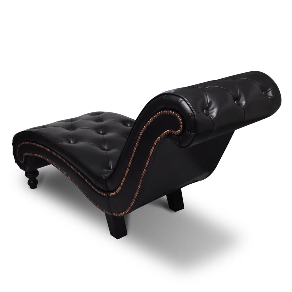 Armchair Brown Faux Leather, Wood Medium Ergonomic