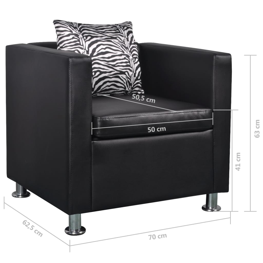 Armchair Pvc, Polyester, Cotton Medium Durable Armchair