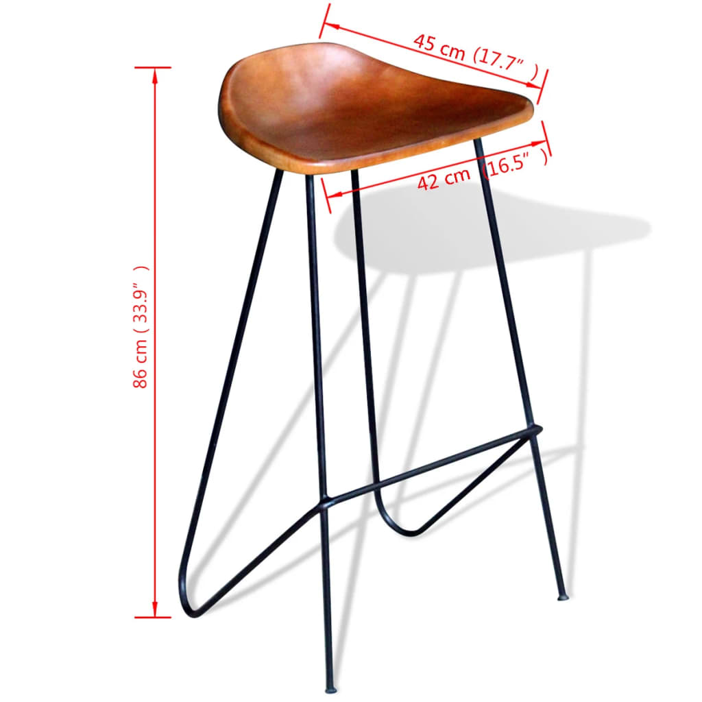 Bar Stools Set Of 2 And Black