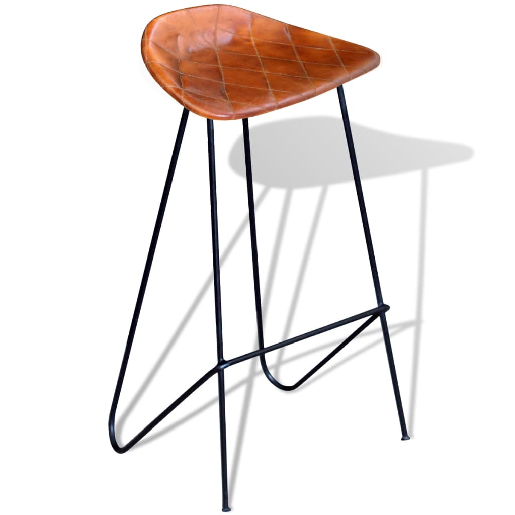 Bar Stools Set Of 2 Black And