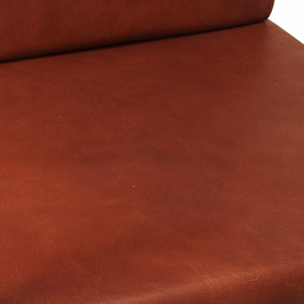Armchair Genuine Leather, Powder-Coated Steel Standard