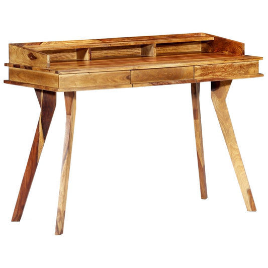 Writing Desk Brown Solid Sheesham Wood Medium Writing Desk