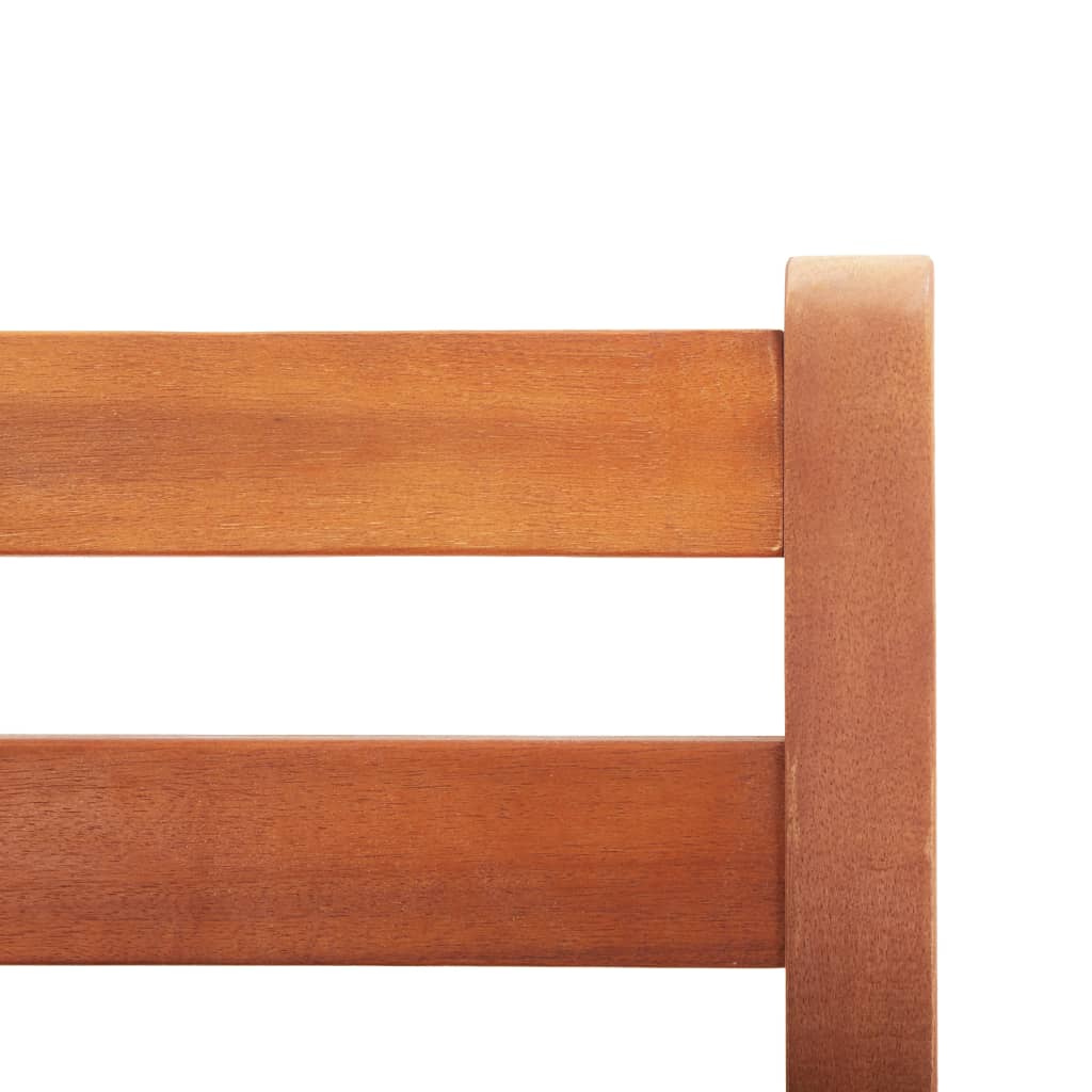 Bar Chair Set Of 2 Natural Wood Solid Acacia Wood Standard