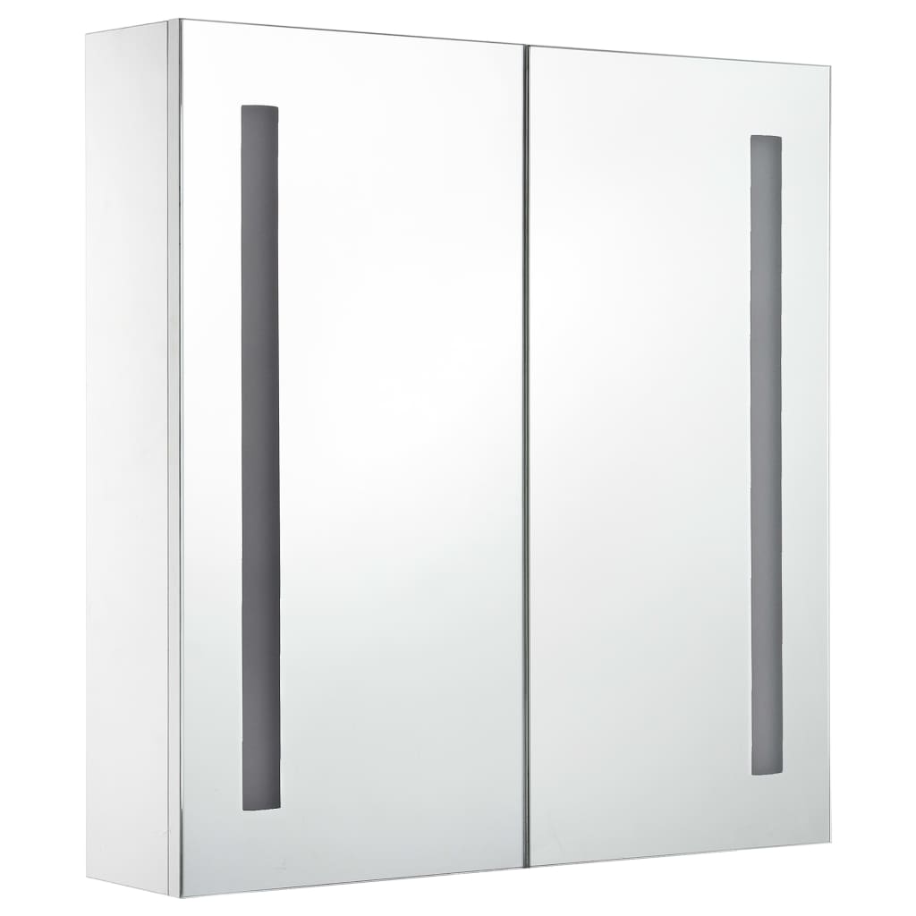 Bathroom Cabinet Mdf, Glass 23.6X5.5X24.4 In