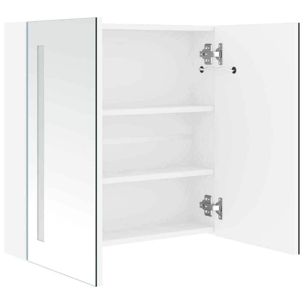 Bathroom Cabinet Mdf, Glass 23.6X5.5X24.4 In