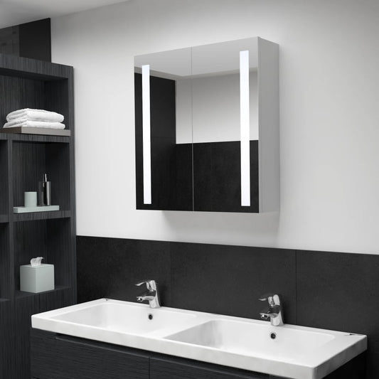 Bathroom Cabinet Mdf, Glass 23.6X5.5X24.4 In