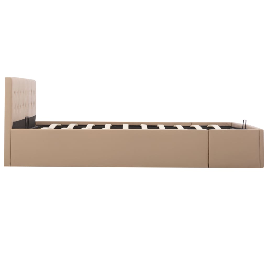 Bed Frame Faux Leather Double Bed Frame Rectangular